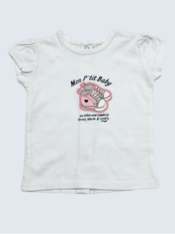 T-Shirt d'occasion Absorba 9 Mois pour fille.