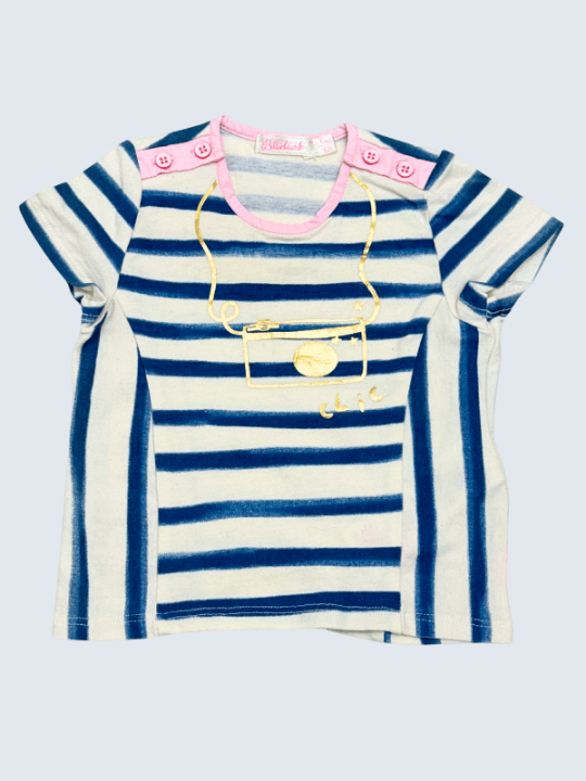 T-Shirt d'occasion Billieblush 6 Mois pour fille.