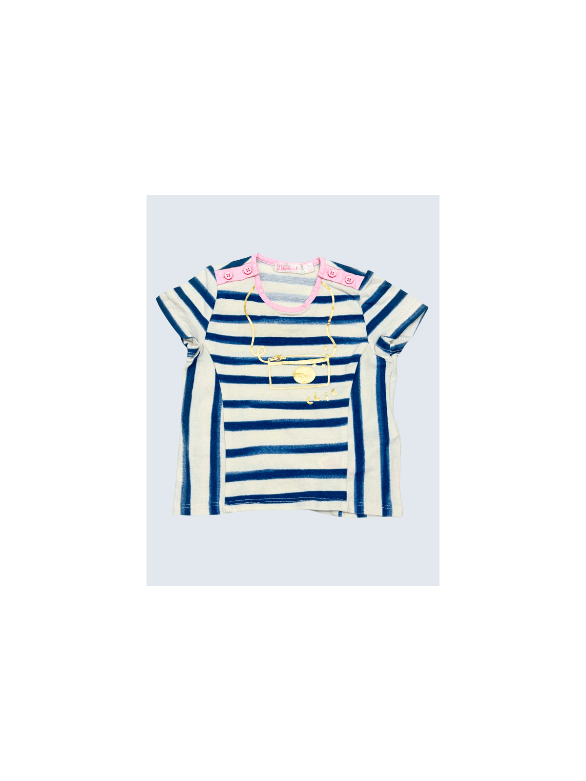 T-Shirt d'occasion Billieblush 6 Mois pour fille.