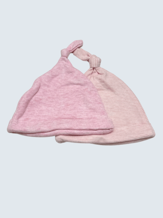 Bonnet d'occasion  3/6 Mois pour fille.