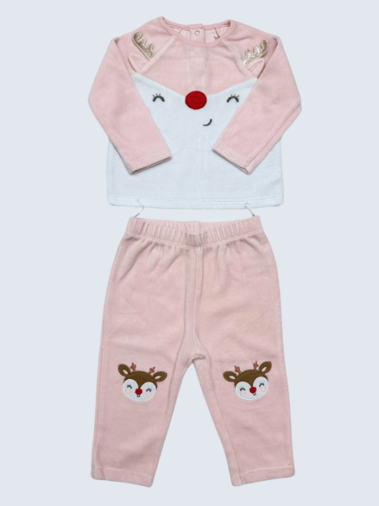 Pyjama d'occasion C&A 9 Mois pour fille.