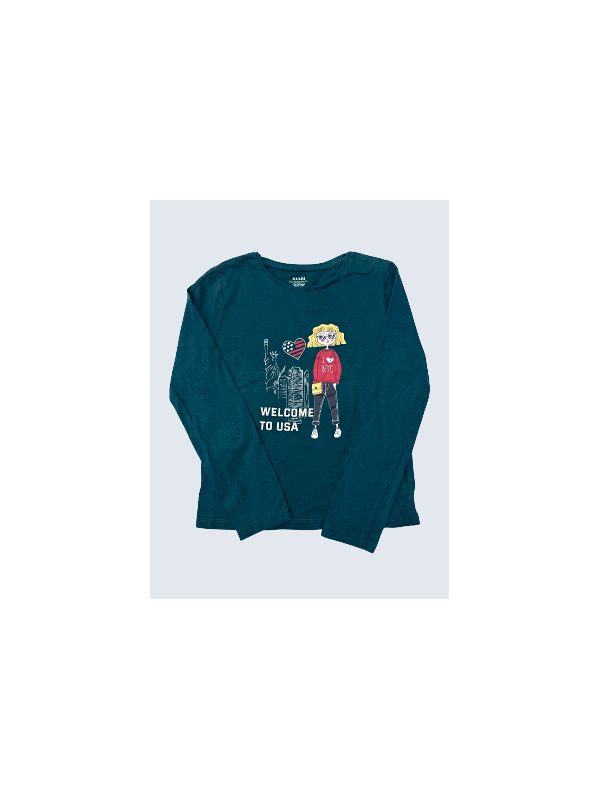 T-Shirt d'occasion Kiabi 8 Ans pour fille.