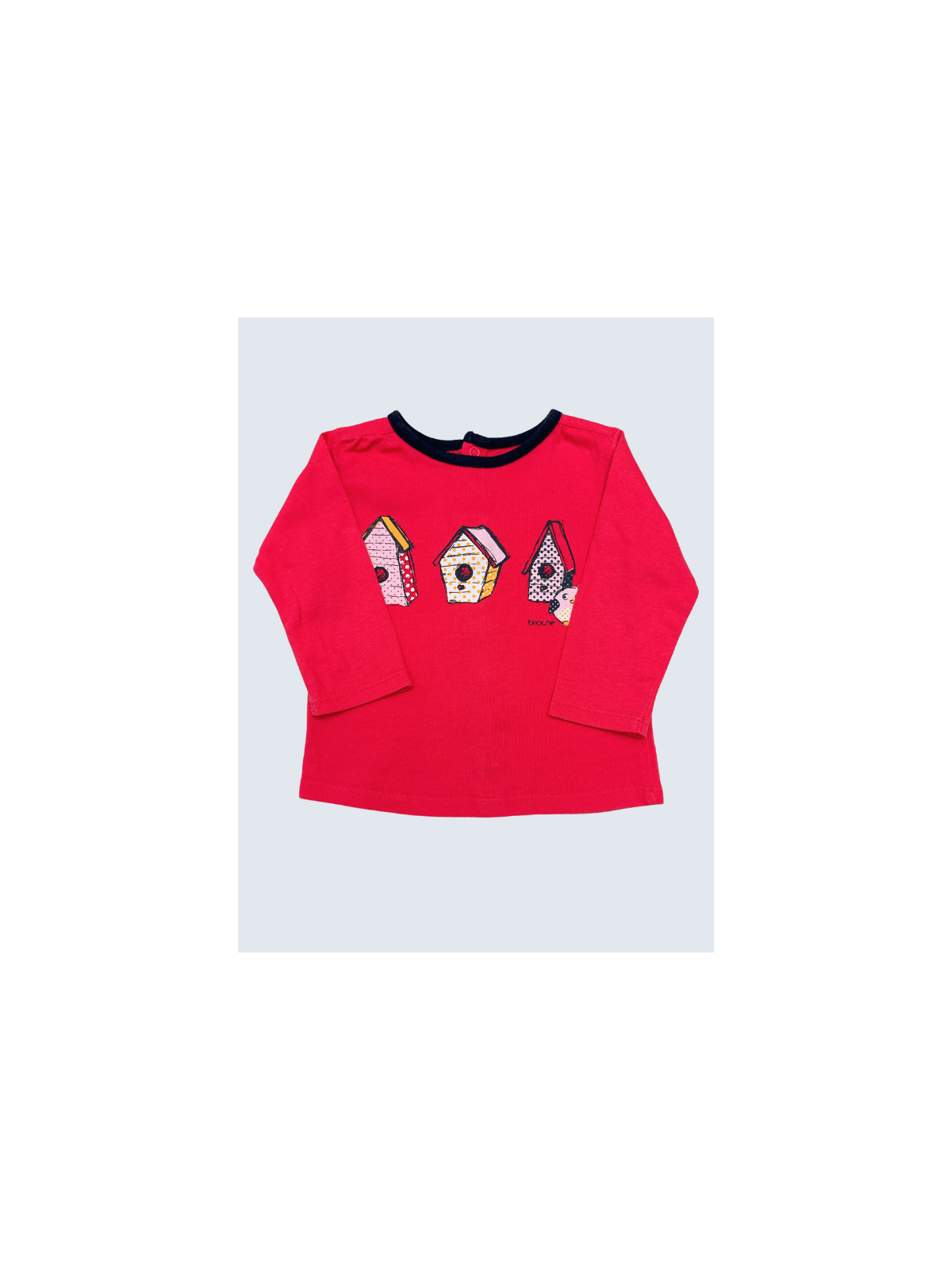 T-Shirt d'occasion Brioche 9 Mois pour fille.