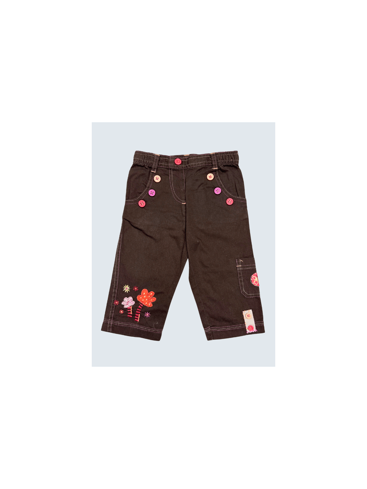 Pantalon d'occasion Smile 9 Mois pour fille.