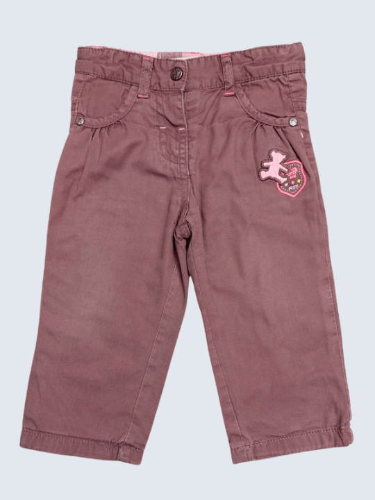 Pantalon d'occasion Lulu Castagnette 12 Mois pour fille.