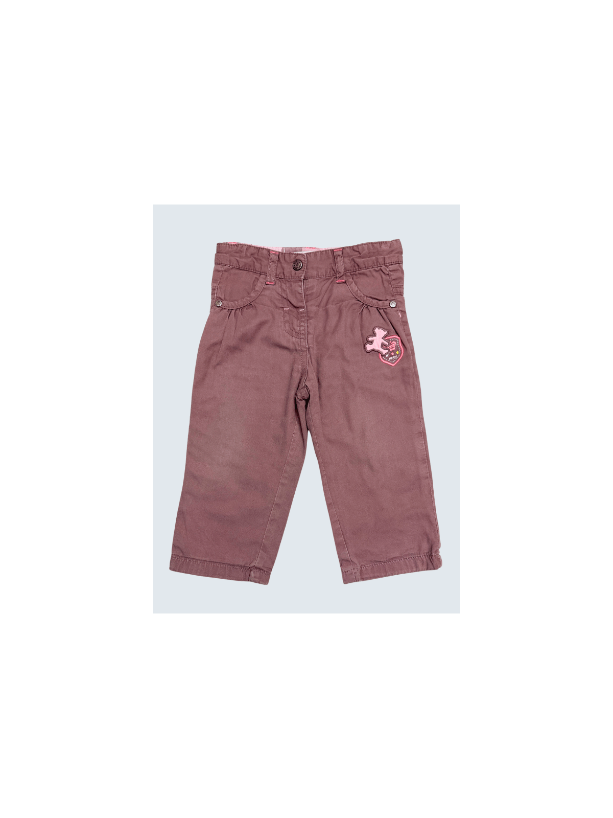 Pantalon d'occasion Lulu Castagnette 12 Mois pour fille.