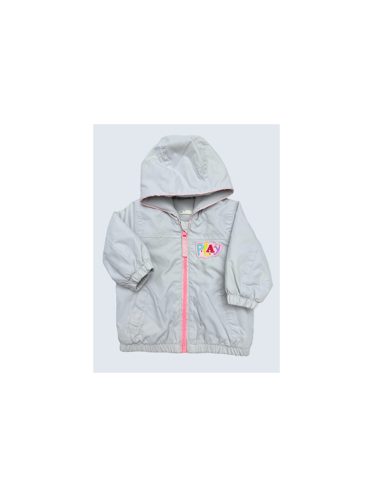 Manteau d'occasion Benetton 6 Mois pour fille.