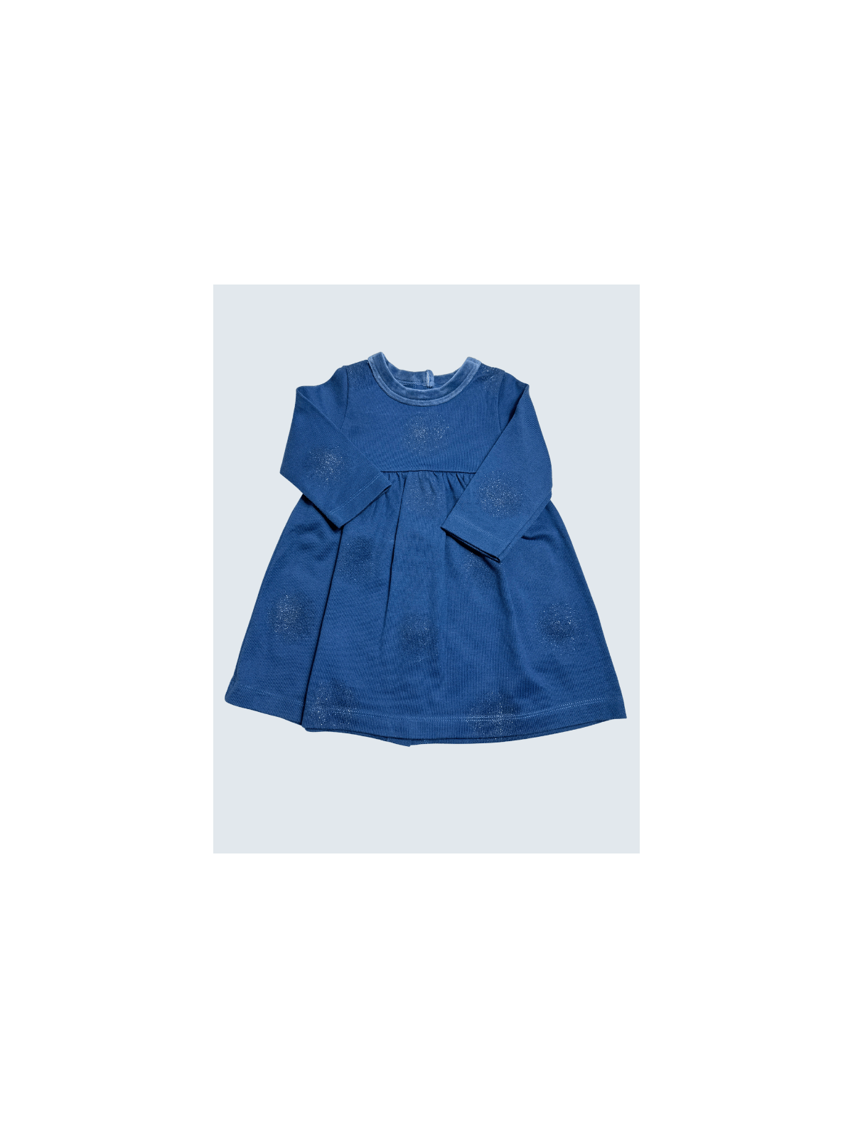 Robe hiver d'occasion Petit Bateau 6 Mois pour fille.