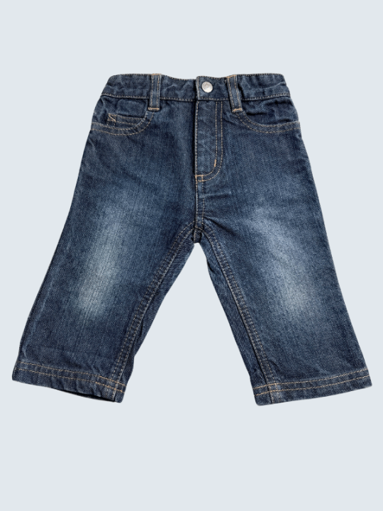 Jean d'occasion Petit Bateau 6 Mois pour fille.