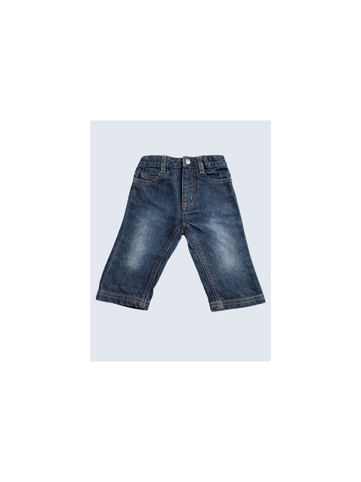 Jean d'occasion Petit Bateau 6 Mois pour fille.