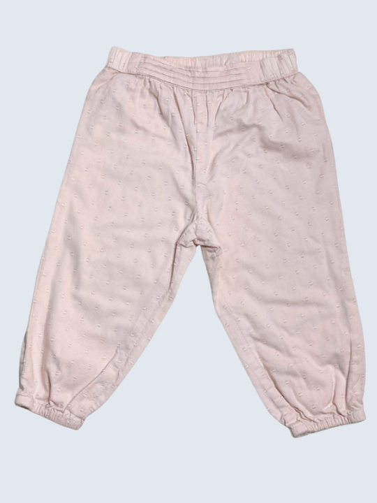 Pantalon d'occasion H&M 9/12 M. pour fille.