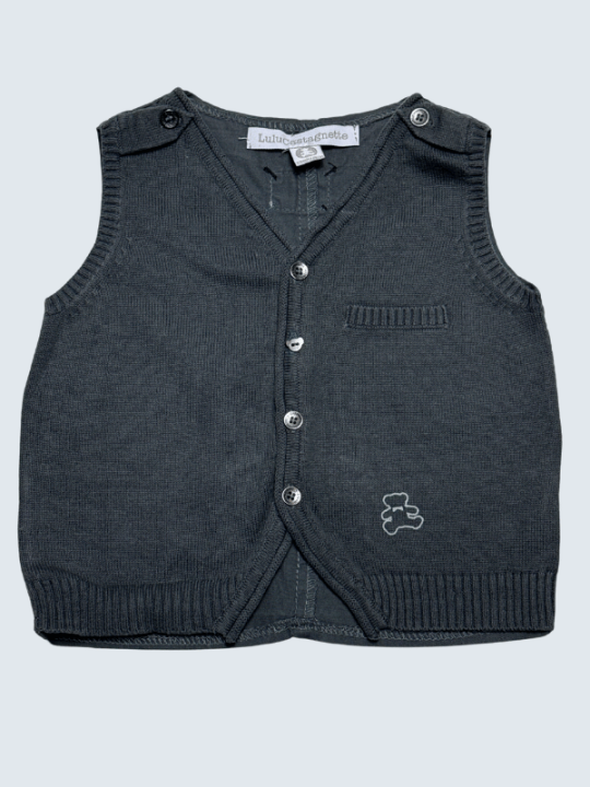 Gilet d'occasion Lulu Castagnette 12 Mois pour garçon.