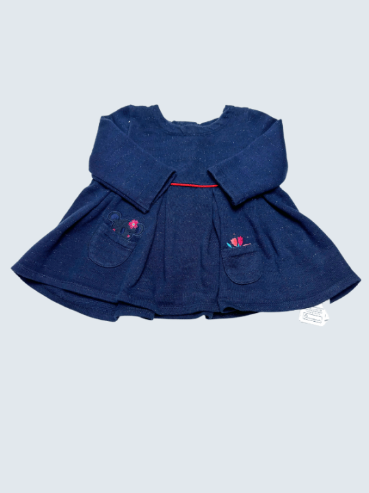 Robe pull d'occasion DPAM 3 Mois pour fille.