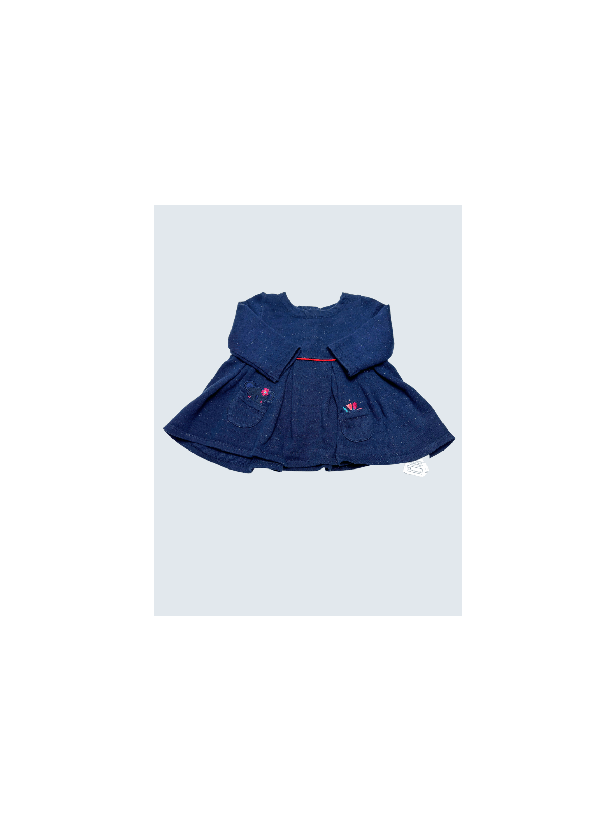 Robe pull d'occasion DPAM 3 Mois pour fille.