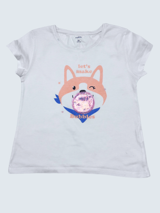 T-Shirt d'occasion Kiabi 8 Ans pour fille.