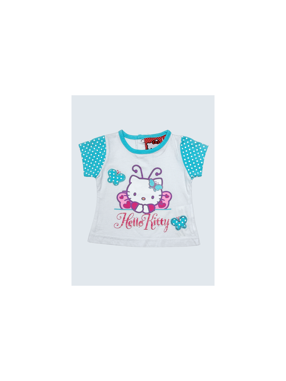 T-Shirt d'occasion Hello Kitty 3 Mois pour fille.