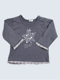 T-Shirt d'occasion Benetton 3 Mois pour fille.