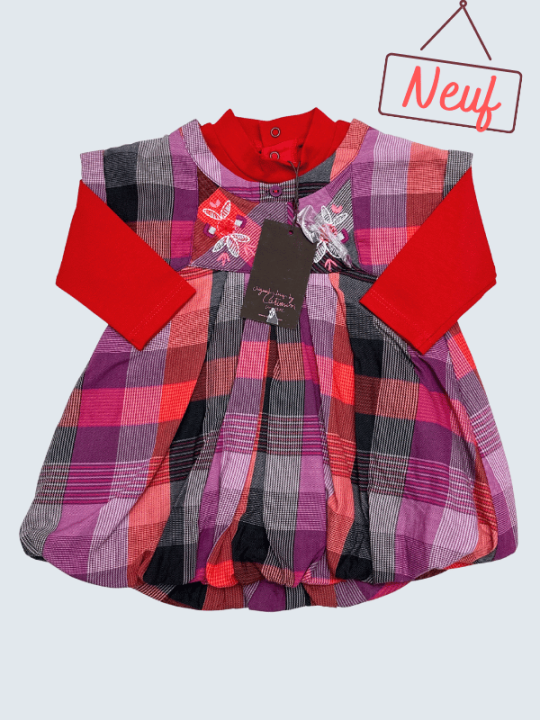 Robe hiver d'occasion Catimini 6 Mois pour fille.