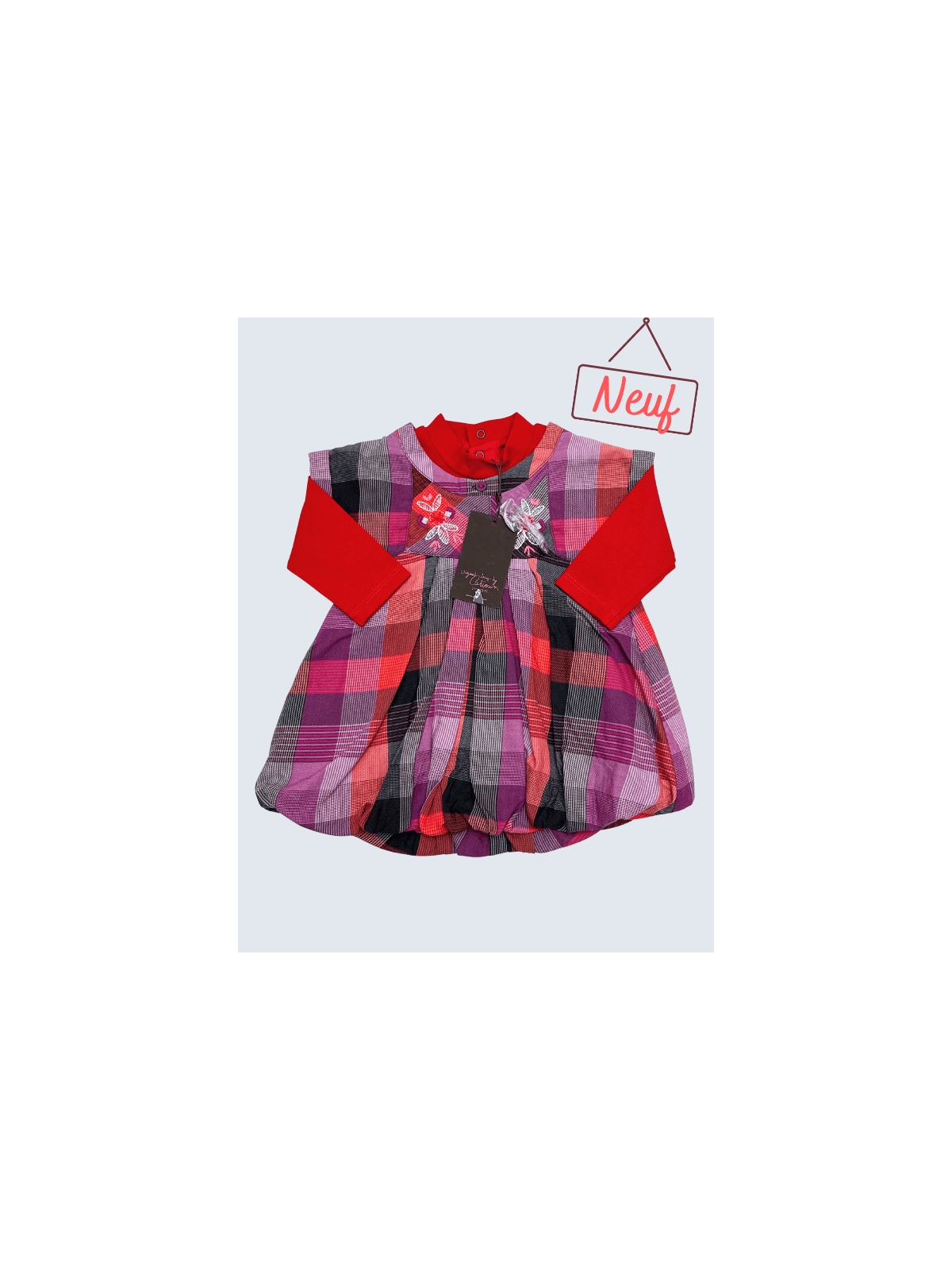 Robe hiver d'occasion Catimini 6 Mois pour fille.