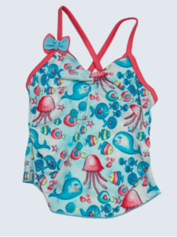 Maillot de bain d'occasion  9/12 M. pour fille.