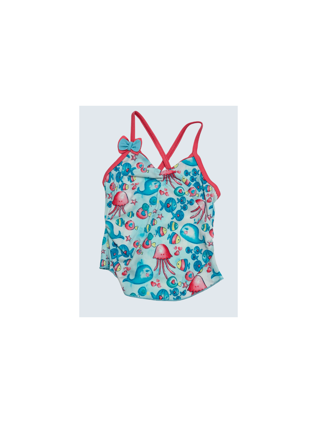 Maillot de bain d'occasion  9/12 M. pour fille.