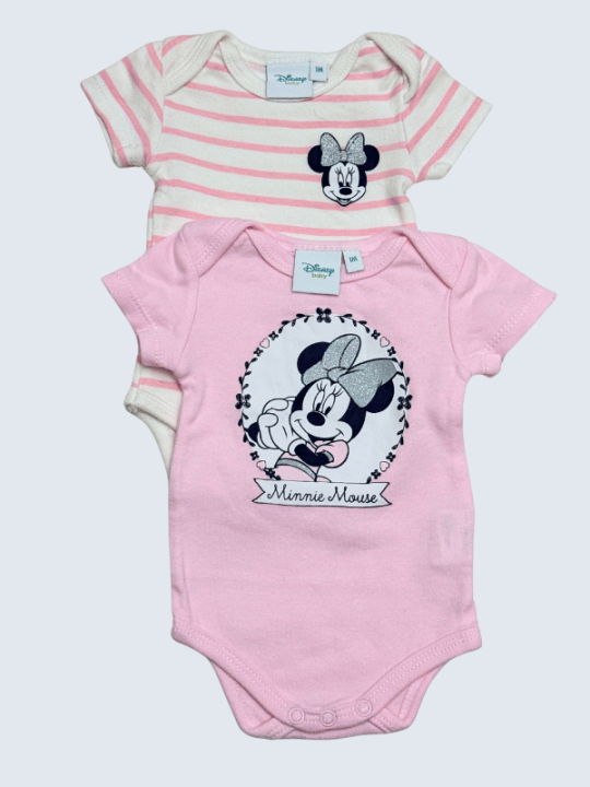 Body d'occasion Disney 1 Mois pour fille.