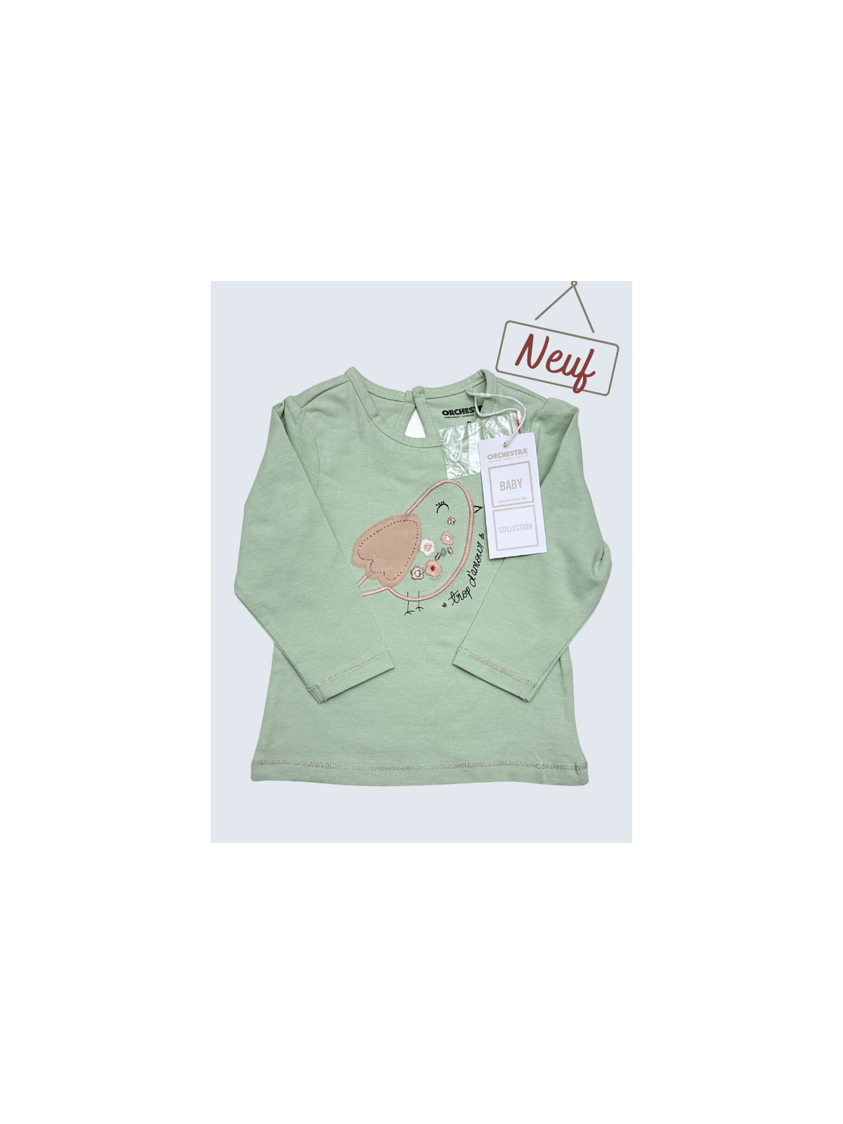 T-Shirt d'occasion Orchestra 9 Mois pour fille.