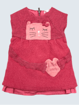 Robe hiver d'occasion DPAM 12 Mois pour fille.