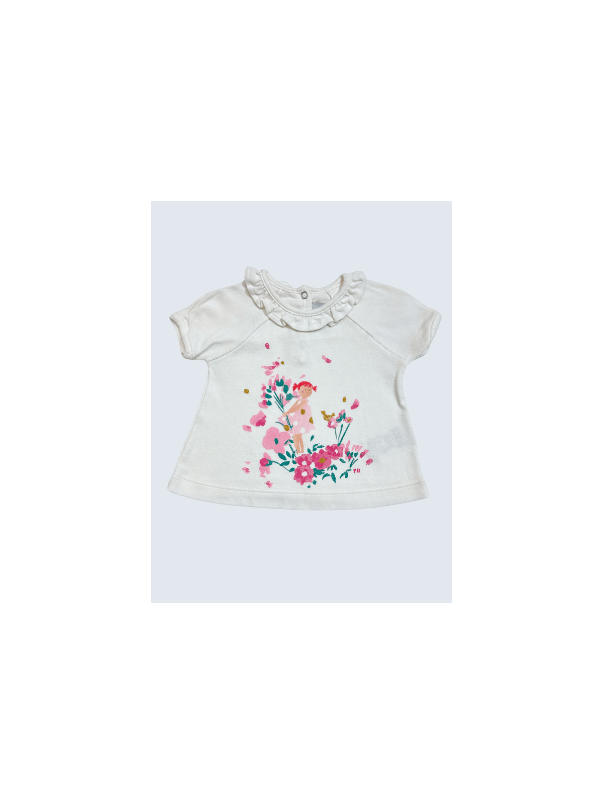 T-Shirt d'occasion Petit Bateau 3 Mois pour fille.