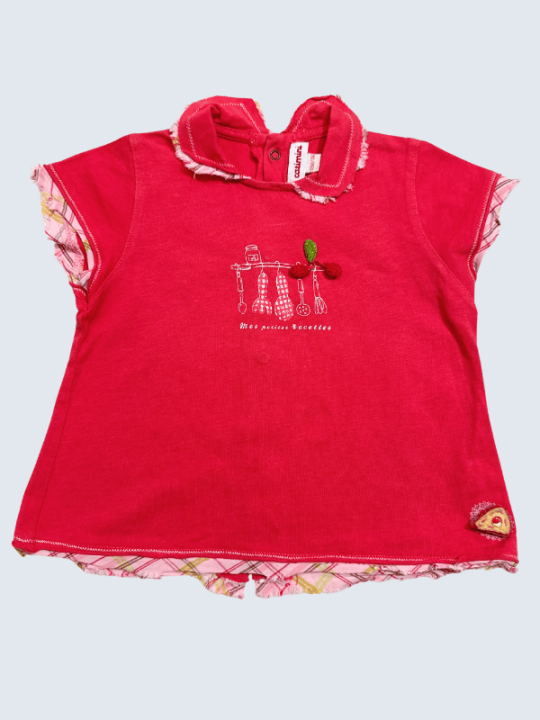 T-Shirt d'occasion Catimini 12 Mois pour fille.