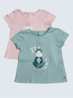 T-Shirt d'occasion Obaïbi 2 Ans pour fille.