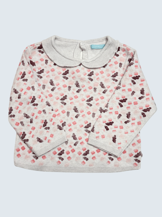 Pull d'occasion Obaïbi 2 Ans pour fille.